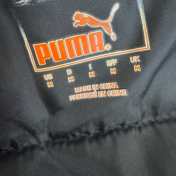 Puma Vintage Performance Jacket Black and White Full-Zip Size Medium - Picture 14 of 17